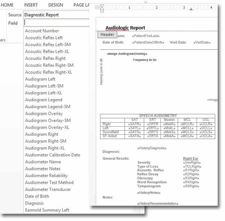Build Diagnostic Report in Microsoft Word | TIMS Audiology Software