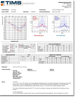 Custom Diagnostic Report | TIMS Audiology Software Custom Diagnostic Report | TIMS Audiology Software