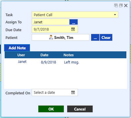 TIMS for Audiology Tasks Panel Notes