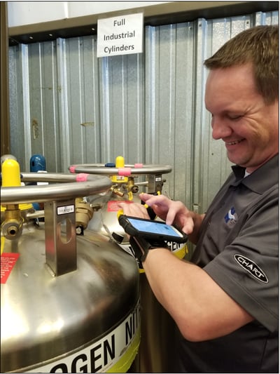 Helget Gas Products Trucks Fill Plant Operations using TIMS Software Mobile Application