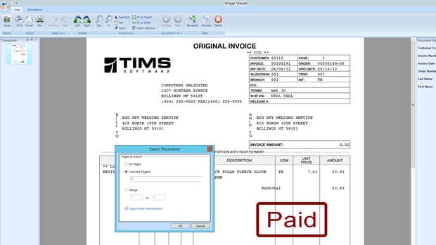 Imaging TIMS Industrial Welding Gas Software