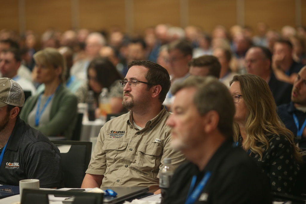 Industrial Gas and Welding Supply Distributors listen attentively to a speaker at the 2024 TIMS Users Group Conference